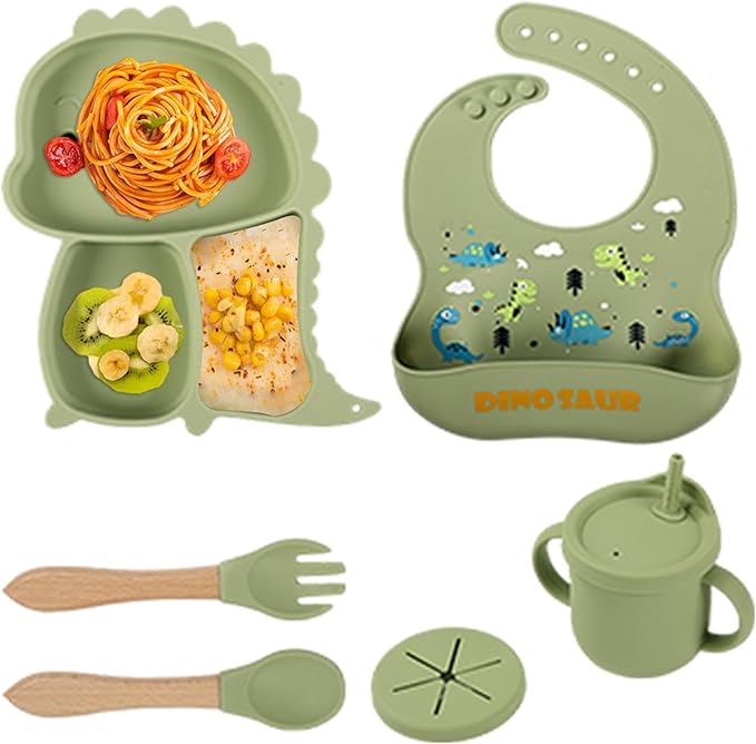 Kidilo Baby Feeding Set – 6 Piece Silicone Feeding Kit for Babies