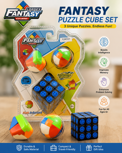 LORDEX Fantasy Puzzle Cube Set 🧩🧠
