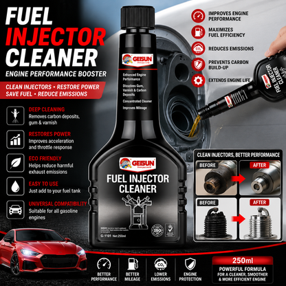 Fuel Injector Cleaner – Engine Performance Fuel System Cleanser (250ml)