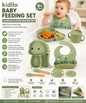 Kidilo Baby Feeding Set – 6 Piece Silicone Feeding Kit for Babies
