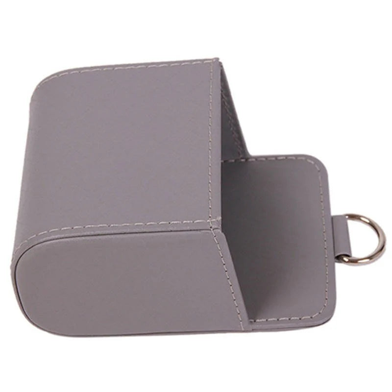 Car Air Vent Mini Storage Box – Luxury Leather Phone Holder & Organizer