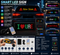 Smart LED Car Sign – Customizable USB LED Display Board for Cars