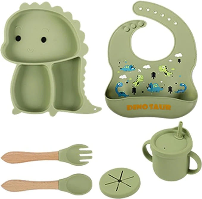 Kidilo Baby Feeding Set – 6 Piece Silicone Feeding Kit for Babies