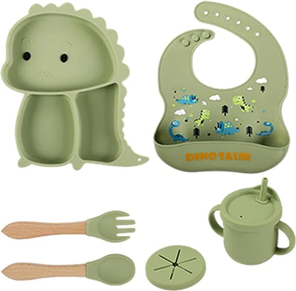 Kidilo Baby Feeding Set – 6 Piece Silicone Feeding Kit for Babies