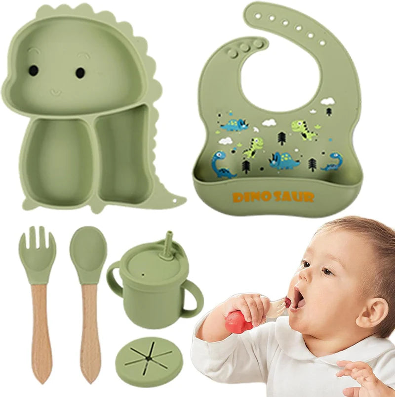 Kidilo Baby Feeding Set – 6 Piece Silicone Feeding Kit for Babies