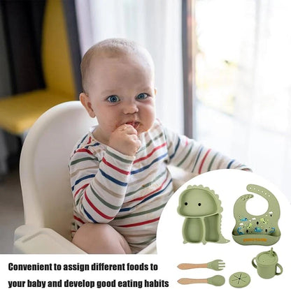 Kidilo Baby Feeding Set – 6 Piece Silicone Feeding Kit for Babies