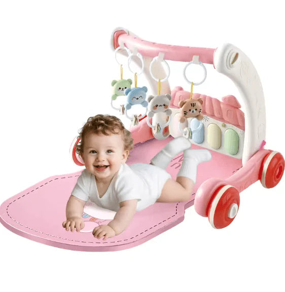 2-in-1 Baby Gym & Walker – Interactive Activity Play Center for Babies