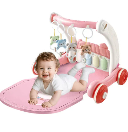 2-in-1 Baby Gym & Walker – Interactive Activity Play Center for Babies