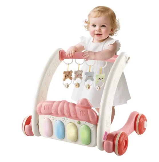2-in-1 Baby Gym & Walker – Interactive Activity Play Center for Babies