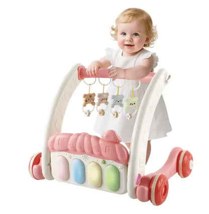 2-in-1 Baby Gym & Walker – Interactive Activity Play Center for Babies