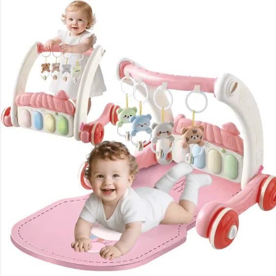 2-in-1 Baby Gym & Walker – Interactive Activity Play Center for Babies