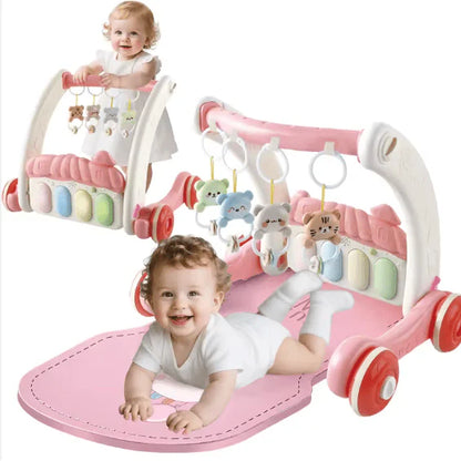 2-in-1 Baby Gym & Walker – Interactive Activity Play Center for Babies
