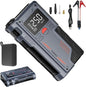 Portable Car Jump Starter with Digital Display – Tire Inflator, Power Bank & Emergency Booster