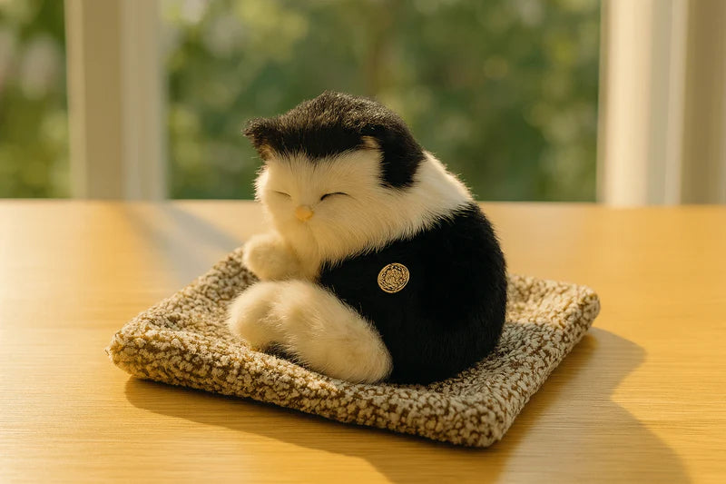 Sleeping Cat Plush Toy with Sound 🐱💤