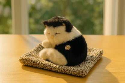 Sleeping Cat Plush Toy with Sound 🐱💤