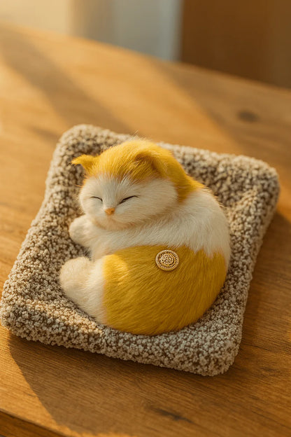 Sleeping Cat Plush Toy with Sound 🐱💤