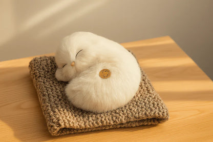Sleeping Cat Plush Toy with Sound 🐱💤